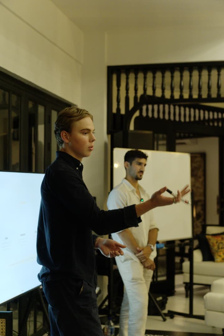 Archie Nash presenting at an Imperium session.